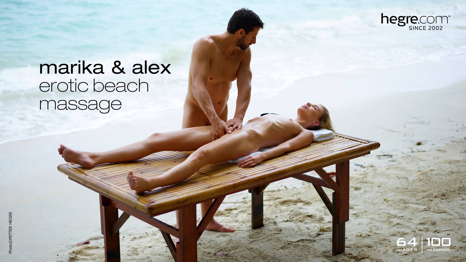 Marika and Alex erotic beach massage pic